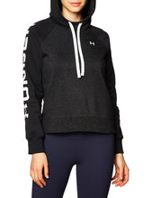 Carica l&#39;immagine nel visualizzatore di Gallery, Under Armour Rival Fleece Colorblock Felpa con Cappuccio Donna
