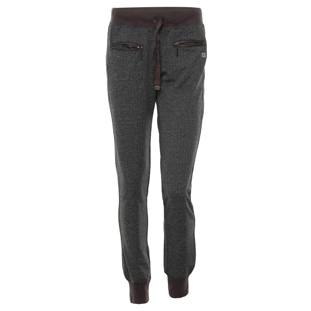 FREDDY PANTALONI IN TWEED SPINATO CON TASCHE ZIPPATE E FONDO A POLSINO