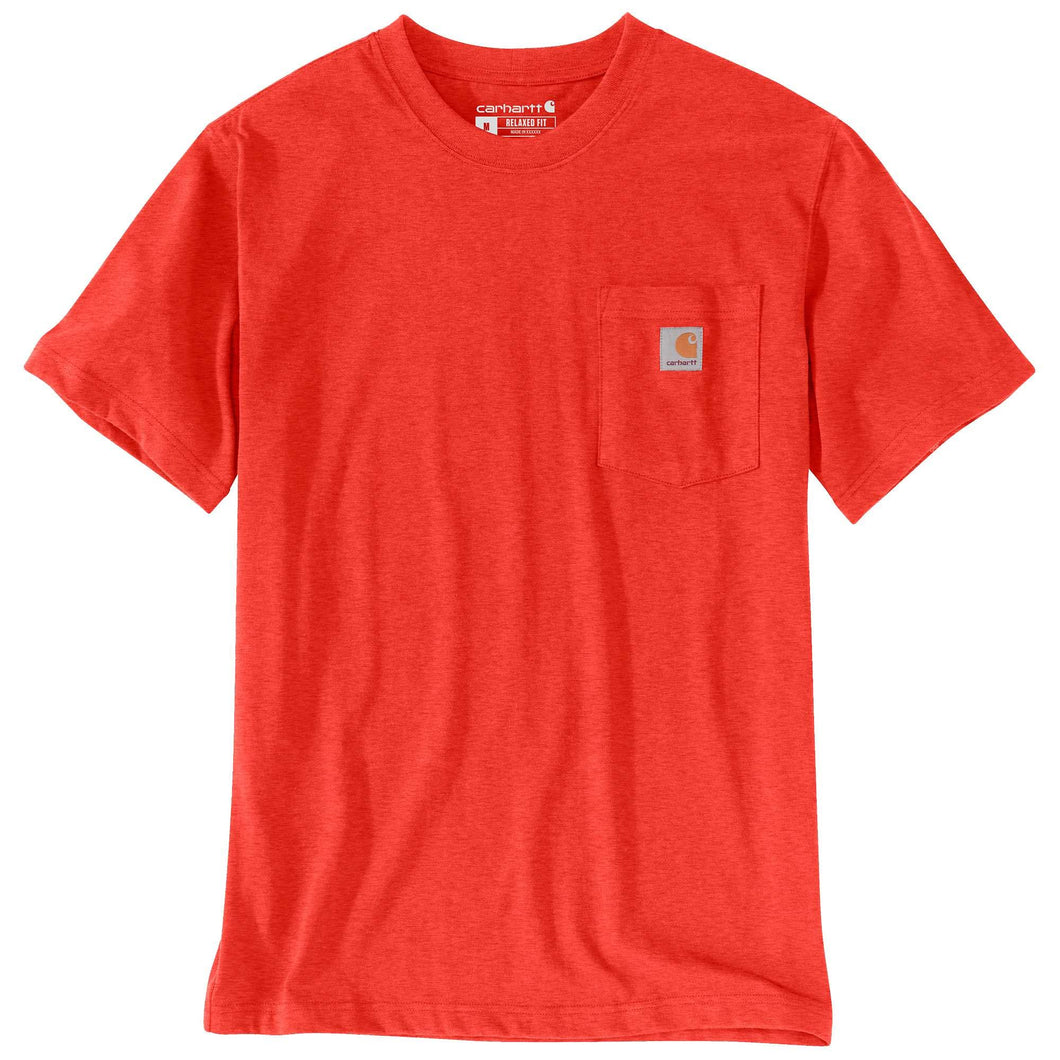 Carhartt Relaxed Fit Heavyweight Short-Sleeve K87 Pocket T-Shirt, Maglietta da Lavoro Uomo, Currant Heather,