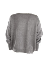 Carica l&#39;immagine nel visualizzatore di Gallery, ? Guess Donna Girocollo Maglia Logo Frontale Filo Argentato (L)
