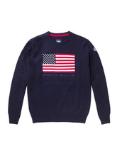 Carica l&#39;immagine nel visualizzatore di Gallery, North Sails Uomo Maglia Girocollo con La Bandiera Americana Blu Navy - XL
