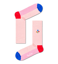 Carica l&#39;immagine nel visualizzatore di Gallery, Happy Socks 3-Pack Flower Socks Set, colorati e divertenti, calzini per uomo e donna, Blu-Verde-Arancia-Rosa-Bianco-Rosso
