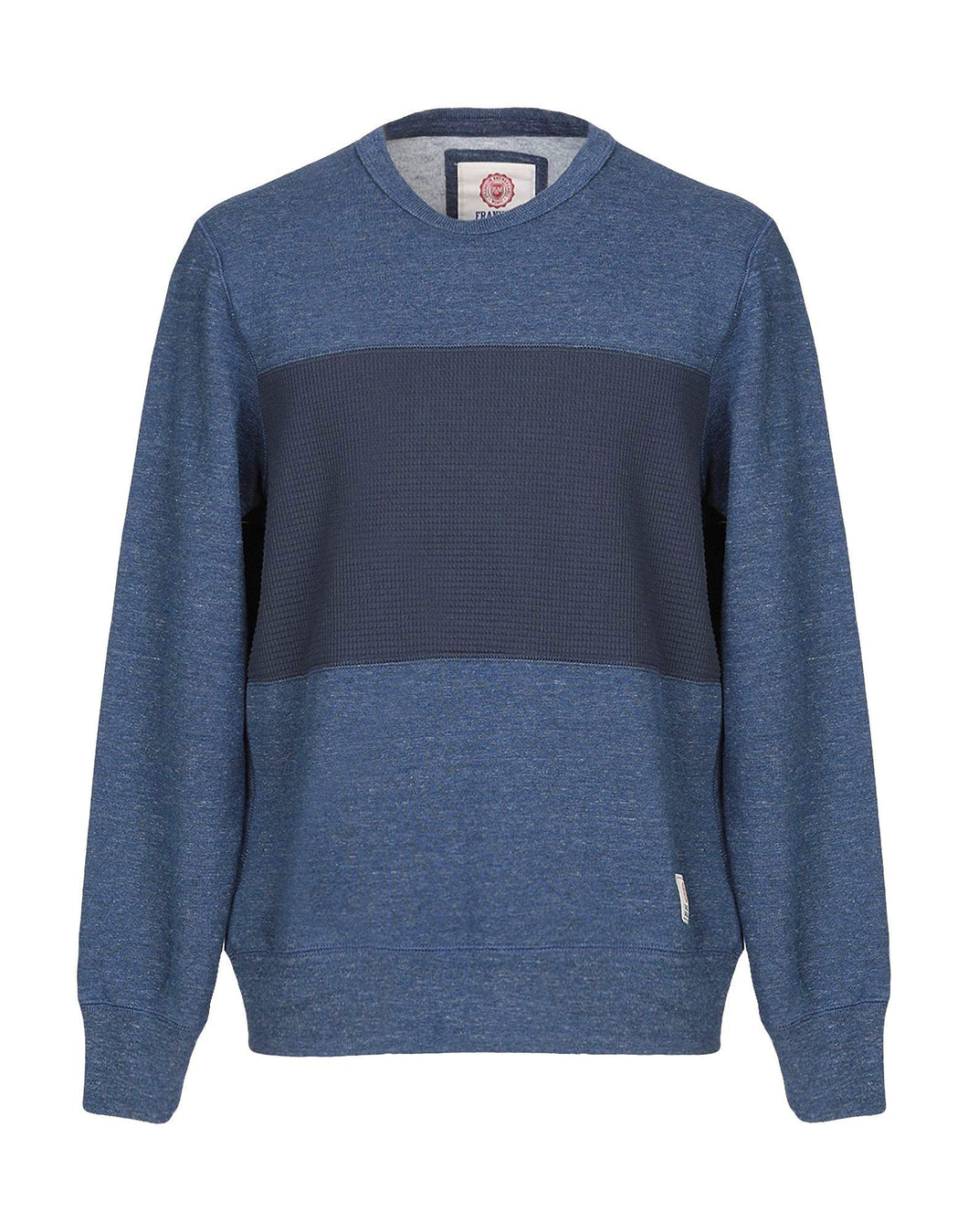 Franklin & Marshall Felpa Uomo Girocollo Bicolor Blue Melange