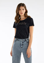 Carica l&#39;immagine nel visualizzatore di Gallery, FREDDY - T-Shirt con Stampa Animalier all Over E Grafica Metal Gun
