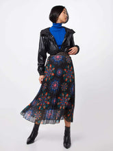 Carica l&#39;immagine nel visualizzatore di Gallery, Abasic Desigual FAL Delos Gonna Midi Plissettata Mandala - Black
