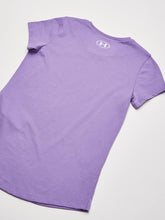 Carica l&#39;immagine nel visualizzatore di Gallery, Under Armour Girls&#39; Live Sportstyle Graphic Short-Sleeve T-Shirt , Vivid Lilac (560)/White , Youth X-Small
