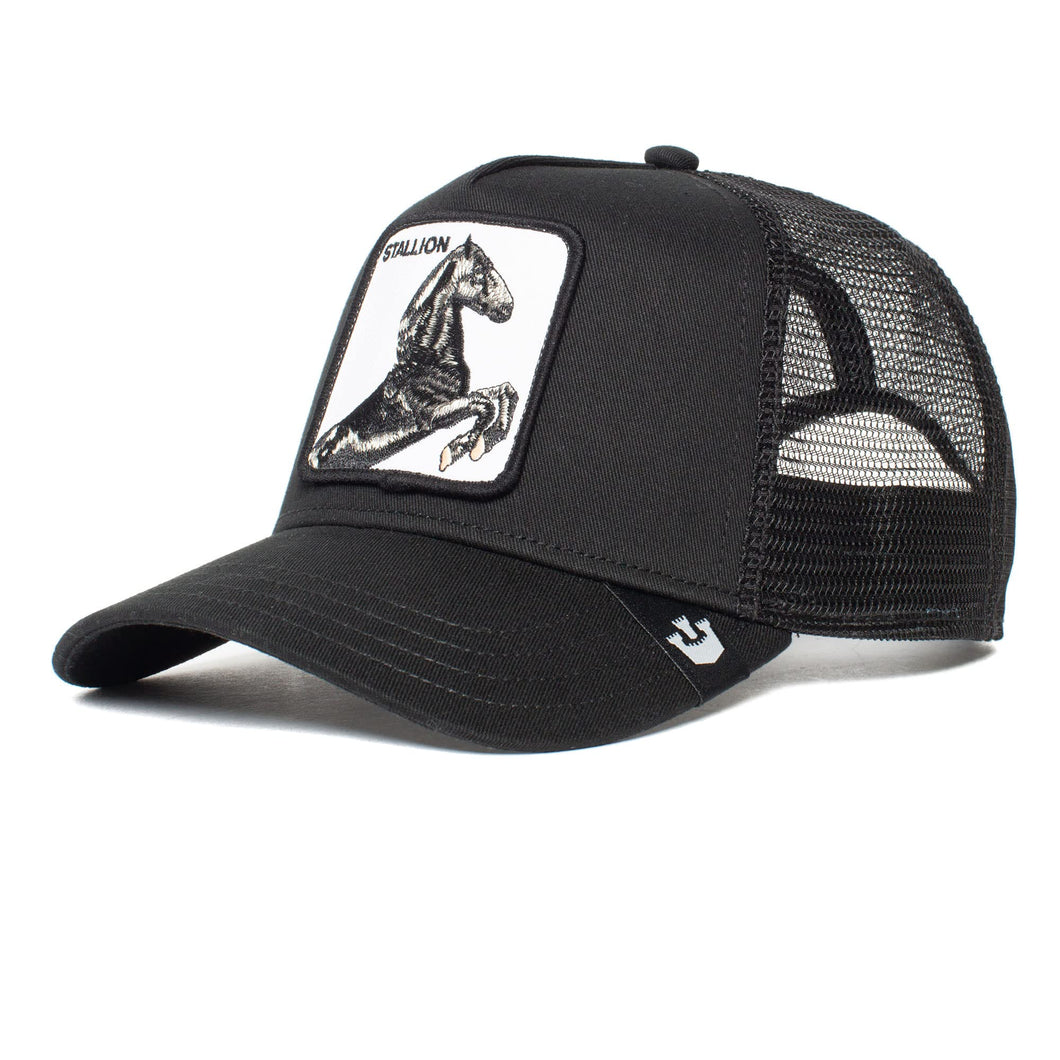 Goorin Bros. Cappello da Baseball da Uomo The Farm Trucker in Rete per Donna, Trucker-Stallion-Black-#27195, Taglia Unica