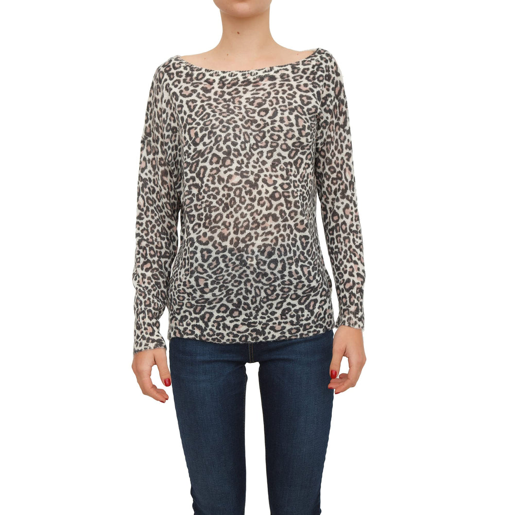 Guess Maglioncino Donna Girocollo MOD. Ines Leopardato E22GU37 W1YR0FZ2R60