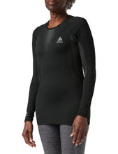Carica l&#39;immagine nel visualizzatore di Gallery, Odlo Bl Top Crew Neck L/S Performance Warm - Black Concrete Grey Intimo - Donna Donna
