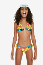 Carica l&#39;immagine nel visualizzatore di Gallery, Desigual Bikini Triangolo Balze Mangostan Costume da Bagno Completo 19SGMK03
