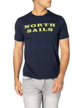 Carica l&#39;immagine nel visualizzatore di Gallery, NORTH SAILS T-Shirt da Uomo in Jersey Blu Notte - 100% Cotone Biologico - vestibilità Regolare - Leggera con Girocollo e Maniche Corte - XL
