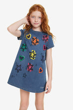 Carica l&#39;immagine nel visualizzatore di Gallery, Desigual Vestito Denim Charlotte 19SGVD03 Vestito Bambina
