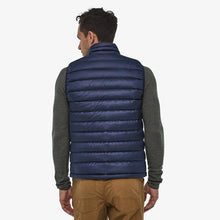 Carica l&#39;immagine nel visualizzatore di Gallery, Patagonia Men&#39;s Down Sweater Vest Gilet uomo in piuma Blu Classic Navy
