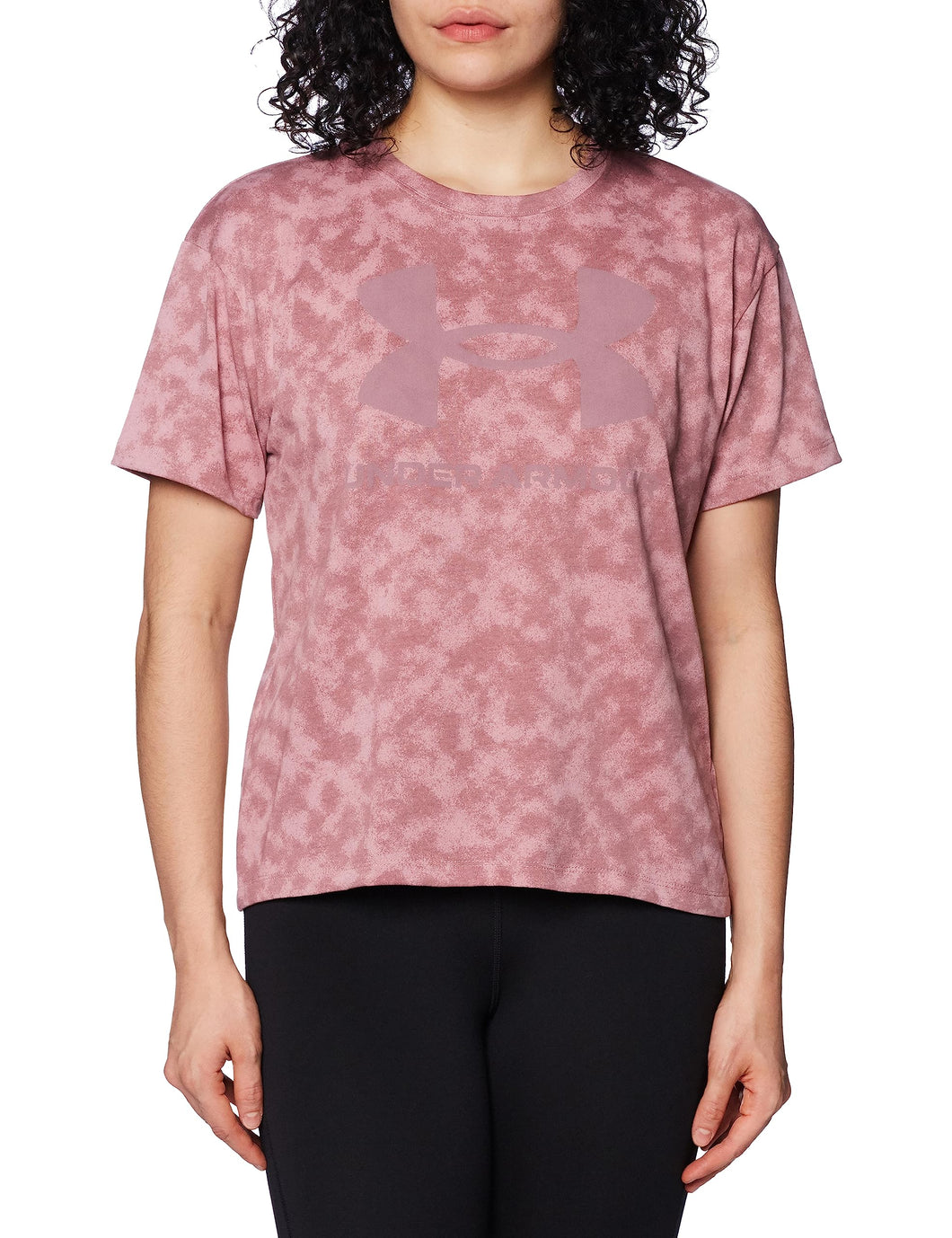 Under Armour Sportstyle all Over Print Heavyweight Short Sleeve Maniche Corte Graph Donna