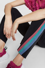 Carica l&#39;immagine nel visualizzatore di Gallery, Desigual Pantaloni Lunghi da Donna con Strisce in Lurex

