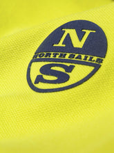 Carica l&#39;immagine nel visualizzatore di Gallery, North Sails Uomo Polo a Righe di Base con Logo e Maniche Corte Verde - XL
