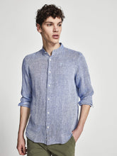 Carica l&#39;immagine nel visualizzatore di Gallery, NORTH SAILS Camicia in Puro Lino con Collo Alto e Orlo Stondato - vestibilità Regular
