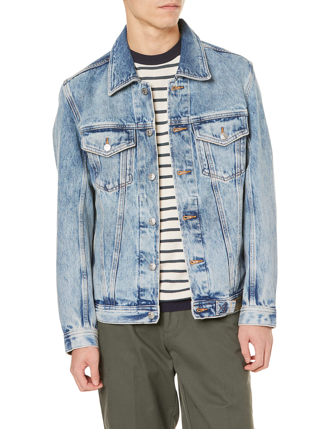 Diesel A02126 0ABBJ NHILL Capispalla E Giacche Uomo Denim Light Blue L
