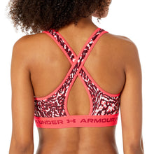Carica l&#39;immagine nel visualizzatore di Gallery, Under Armour Crossback Mid Print Reggiseno Sportivo Donna
