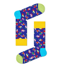Carica l&#39;immagine nel visualizzatore di Gallery, Happy Socks 3-Pack Swedish Edition Gift Set, colorate e divertenti, Calzini per uomo e donna, Blu 3 paia
