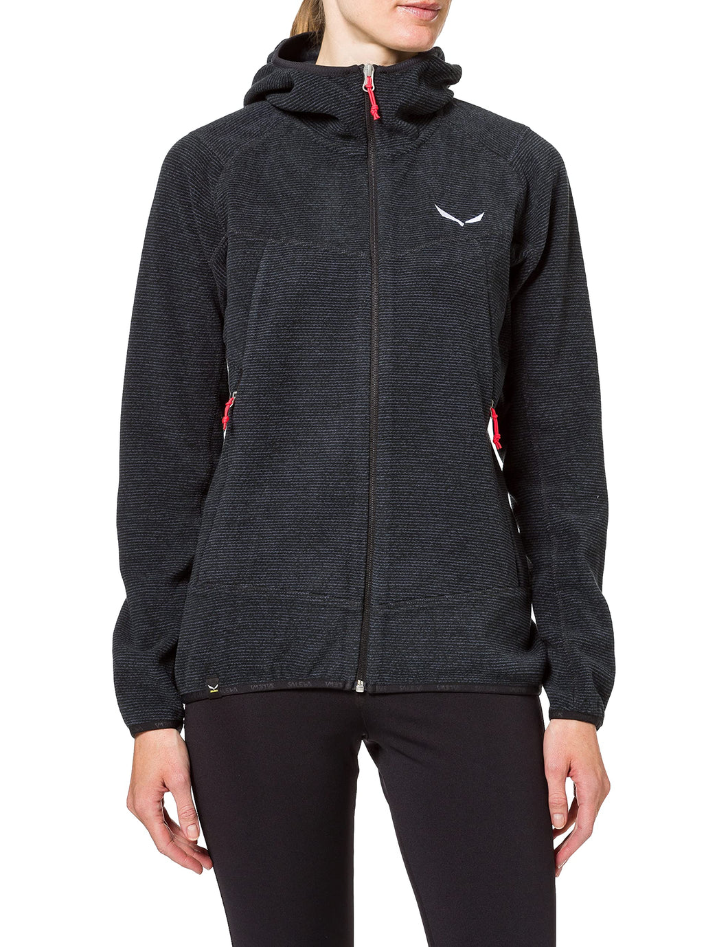 Salewa Nuvolo PL W Jacket, Giacca in Pile Midlayer Donna, Black out Melange, M