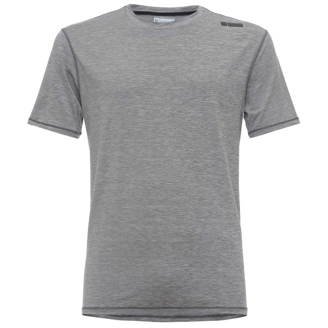 FREDDY T-SHIRT IN TESSUTO TECNICO MELANGÉ FIAMMATO CON PICCOLO LOGO NO-LOGO SULLA SPALLA