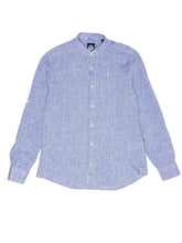 Carica l&#39;immagine nel visualizzatore di Gallery, NORTH SAILS Camicia in Puro Lino con Collo Alto e Orlo Stondato - vestibilità Regular
