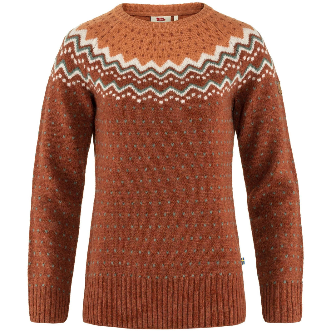 Fjällräven Övik Knit Sweater W Maglione, Autumn Leaf-Desert Brown, M Donna