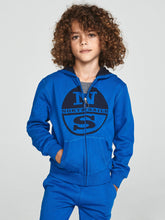 Carica l&#39;immagine nel visualizzatore di Gallery, NORTH SAILS Collection Zip-Up Cotton Hoodie Felpa Zip e Cappuccio Bambino Blu
