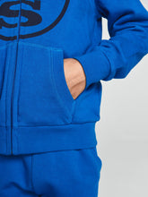 Carica l&#39;immagine nel visualizzatore di Gallery, NORTH SAILS Collection Zip-Up Cotton Hoodie Felpa Zip e Cappuccio Bambino Blu
