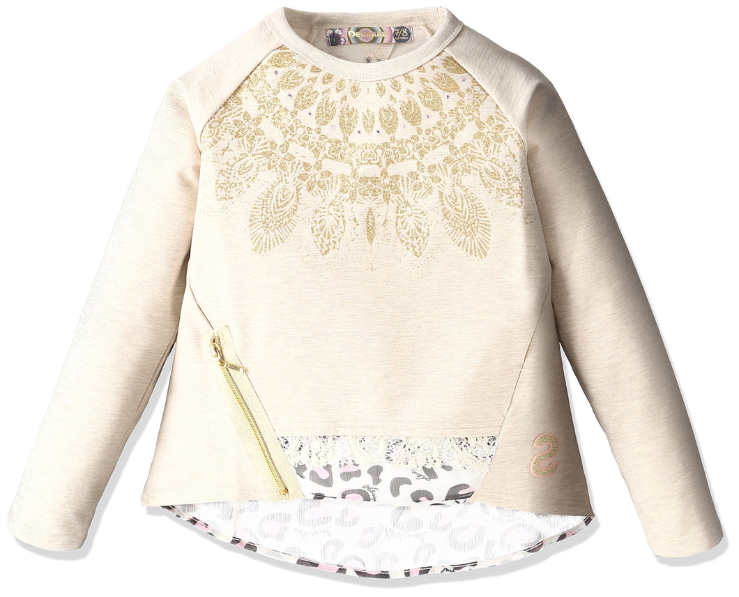 Desigual Sweat_Cervantes Felpa Bambine e Ragazze