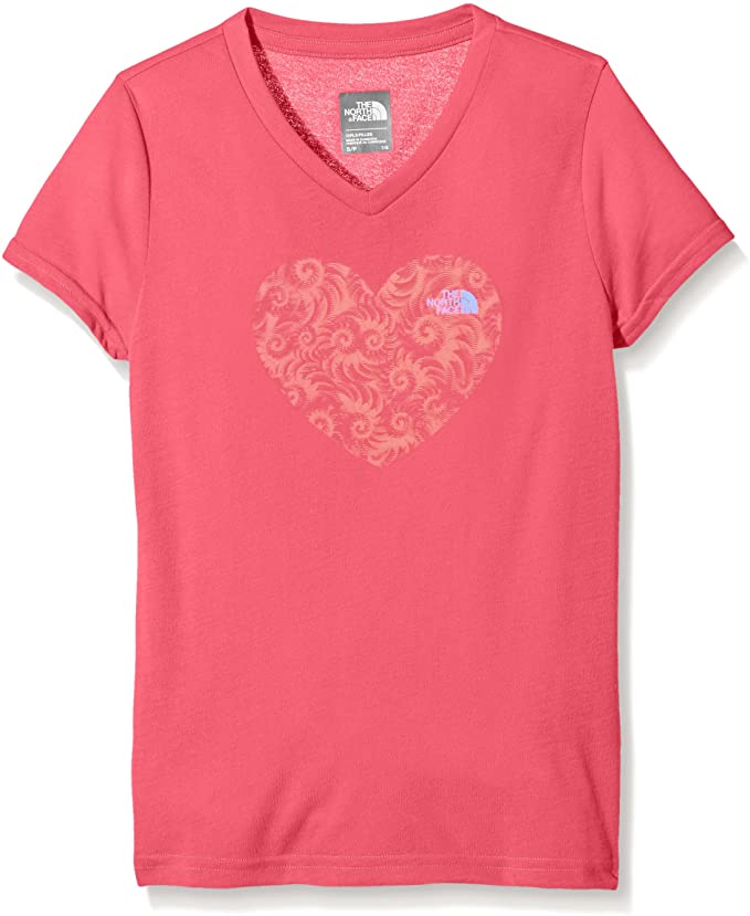 The North Face T-Shirt G SS Reaxion Tee, da Bambina Rosa - Cha Cha Pink, taglia L