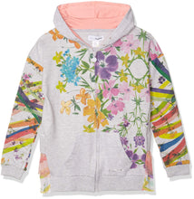 Carica l&#39;immagine nel visualizzatore di Gallery, Desigual Sweat Alaska Felpa con Cappuccio Bambina Print acquarello Floreale
