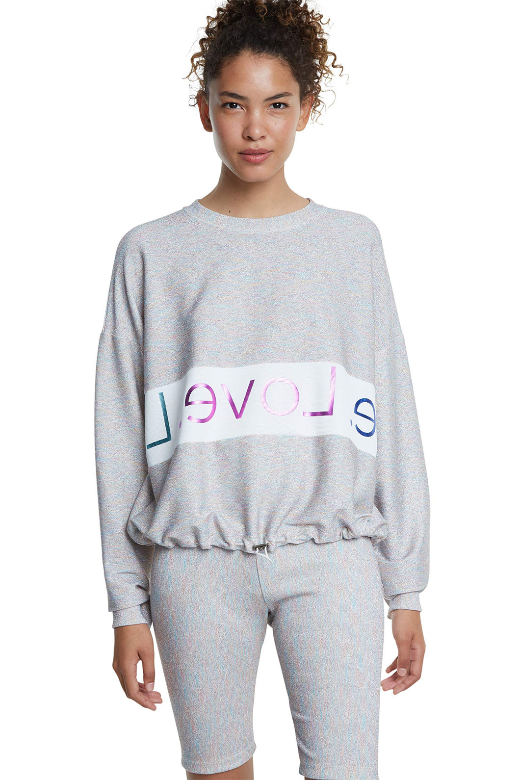Desigual 20SOSK121000L Maglia di Tuta, Weiss, L Donna