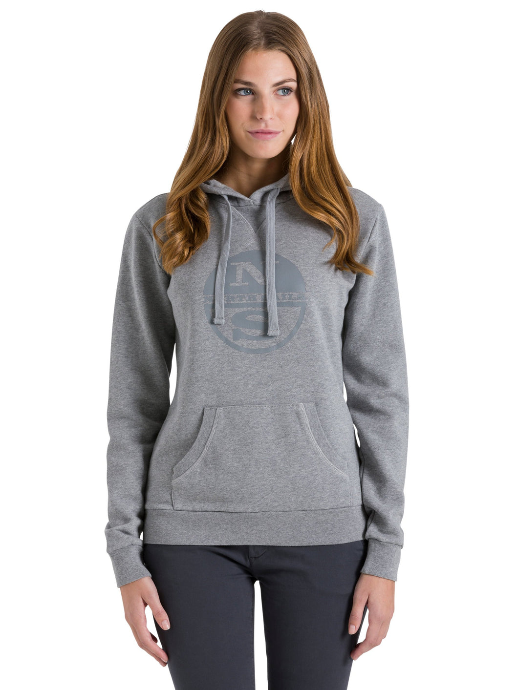 NORTH SAILS Felpa con Cappuccio in Cotone Pile Sudore delle Donne Girocollo con Polsini