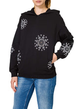Carica l&#39;immagine nel visualizzatore di Gallery, Desigual Felpa con Cappuccio Swiss Emboi Maglia di Tuta Donna
