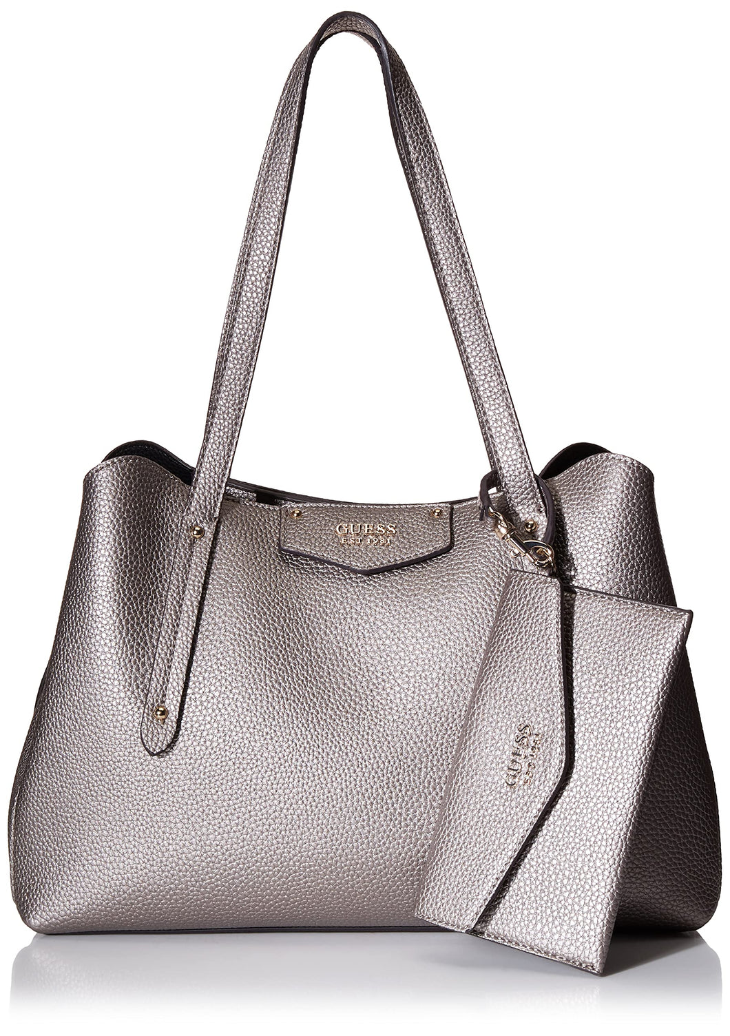 Guess Eco Brenton Girlfriend Satchel Pewter