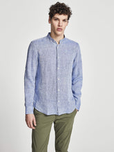 Carica l&#39;immagine nel visualizzatore di Gallery, NORTH SAILS Camicia in Puro Lino con Collo Alto e Orlo Stondato - vestibilità Regular
