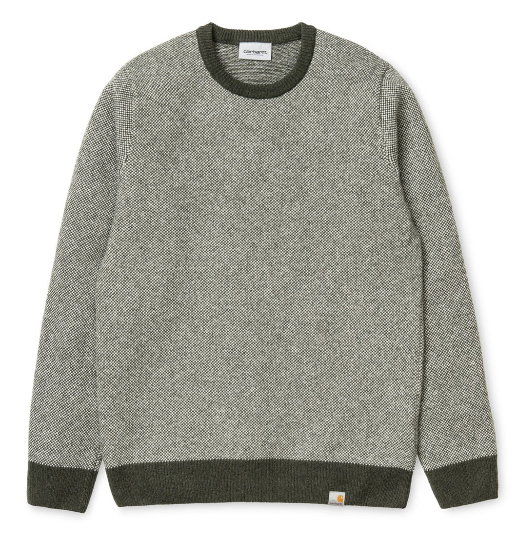 Carhartt WIP Spooner Sweater maglioncino invernale uomo verde