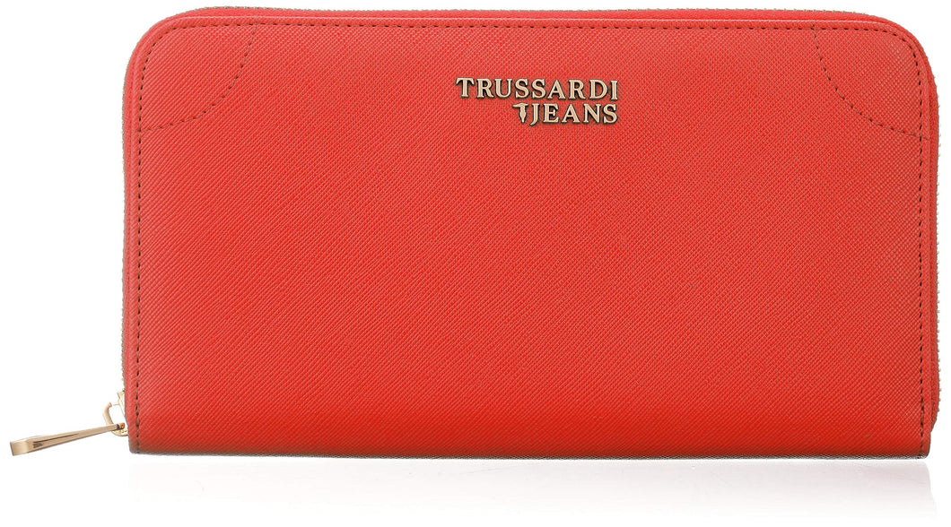 Trussardi Jeans, Bella Zip 3 Pkt LG Saffiano Donna