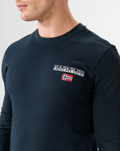 Carica l&#39;immagine nel visualizzatore di Gallery, Napapijri S-Ice LS Blu Marine Uomo T-shirt a manica lunga
