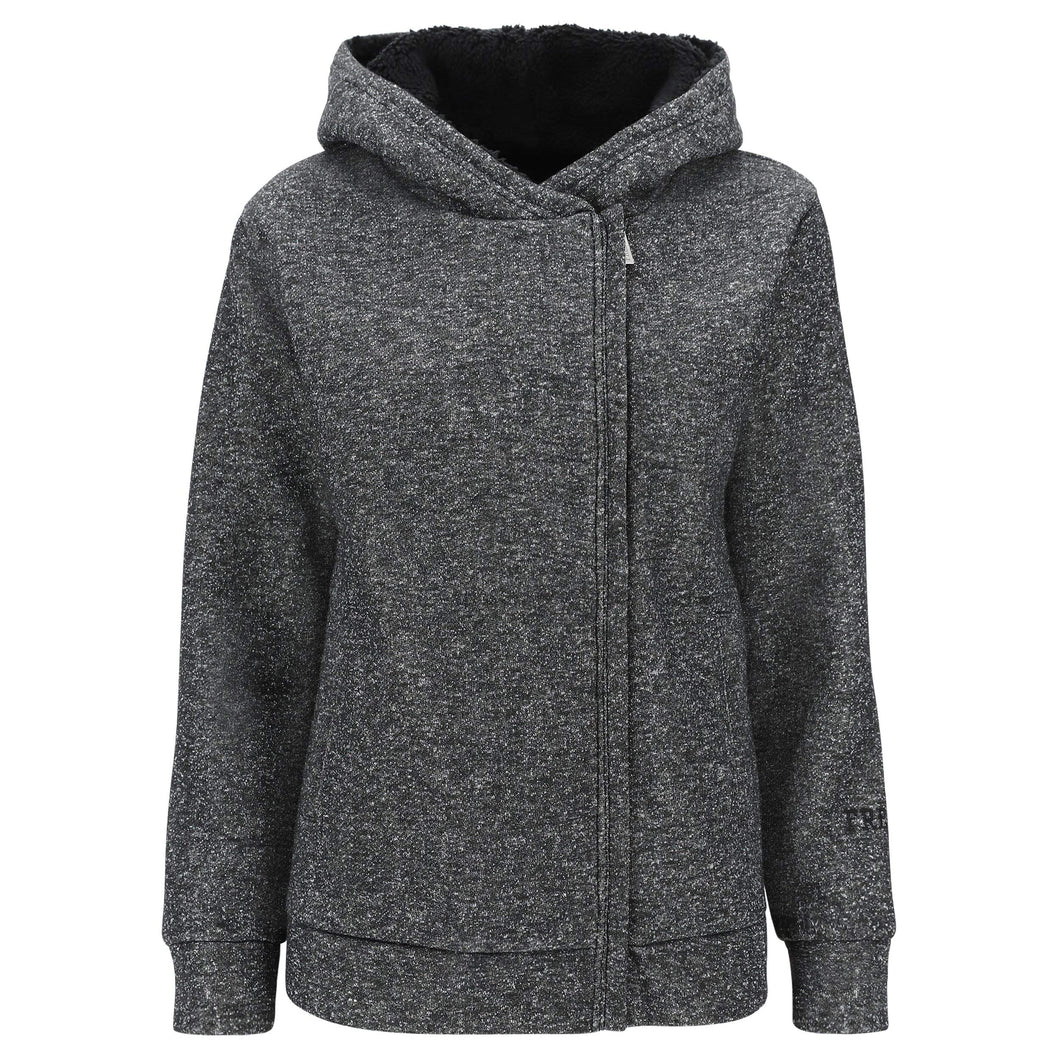 FREDDY Giacca in Felpa Lurex con Cappuccio e Zip Laterale