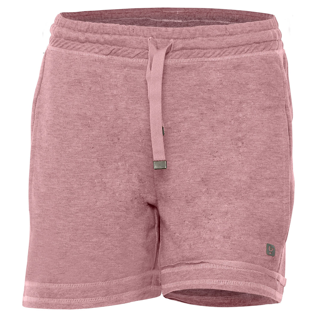 FREDDY SHORT PANTALONCINI IN FRENCH TERRY LEGGERO CON STAMPE ARGENTO rosa antico