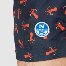 Carica l&#39;immagine nel visualizzatore di Gallery, NORTH SAILS Pantaloncini da Bagno da Uomo - 100% Poliestere Riciclato - vestibilità Regolare - Stile Volley con Coulisse Elasticizzata in Vita e Tasche Laterali
