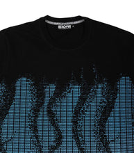Carica l&#39;immagine nel visualizzatore di Gallery, Octopus Light Blue Ascii Tee T-Shirt Uomo Con Polipi taglia XL
