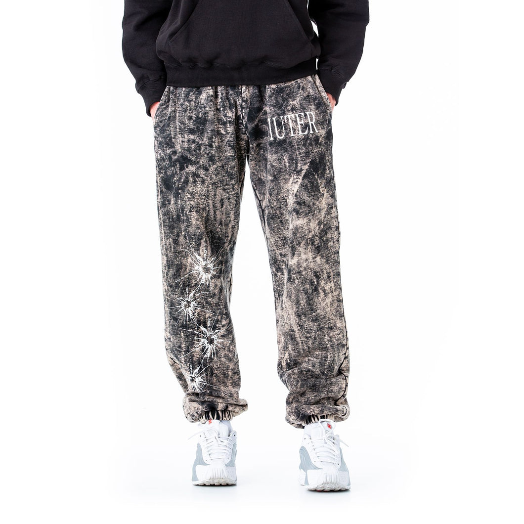IUTER VALUE SWEATPANT Sweatpant - Screen Print BLACK - Pantalone in felpa Uomo Nero