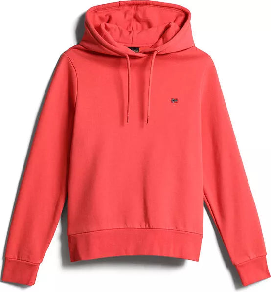 Napapijri Felpa Donna Con Cappuccio Balis H W Pink Raspberr