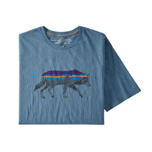 Carica l&#39;immagine nel visualizzatore di Gallery, Patagonia Men&#39;s Back for Good Organic Cotton T-Shirt Uomo Lupo Pigeon Blue Wolf
