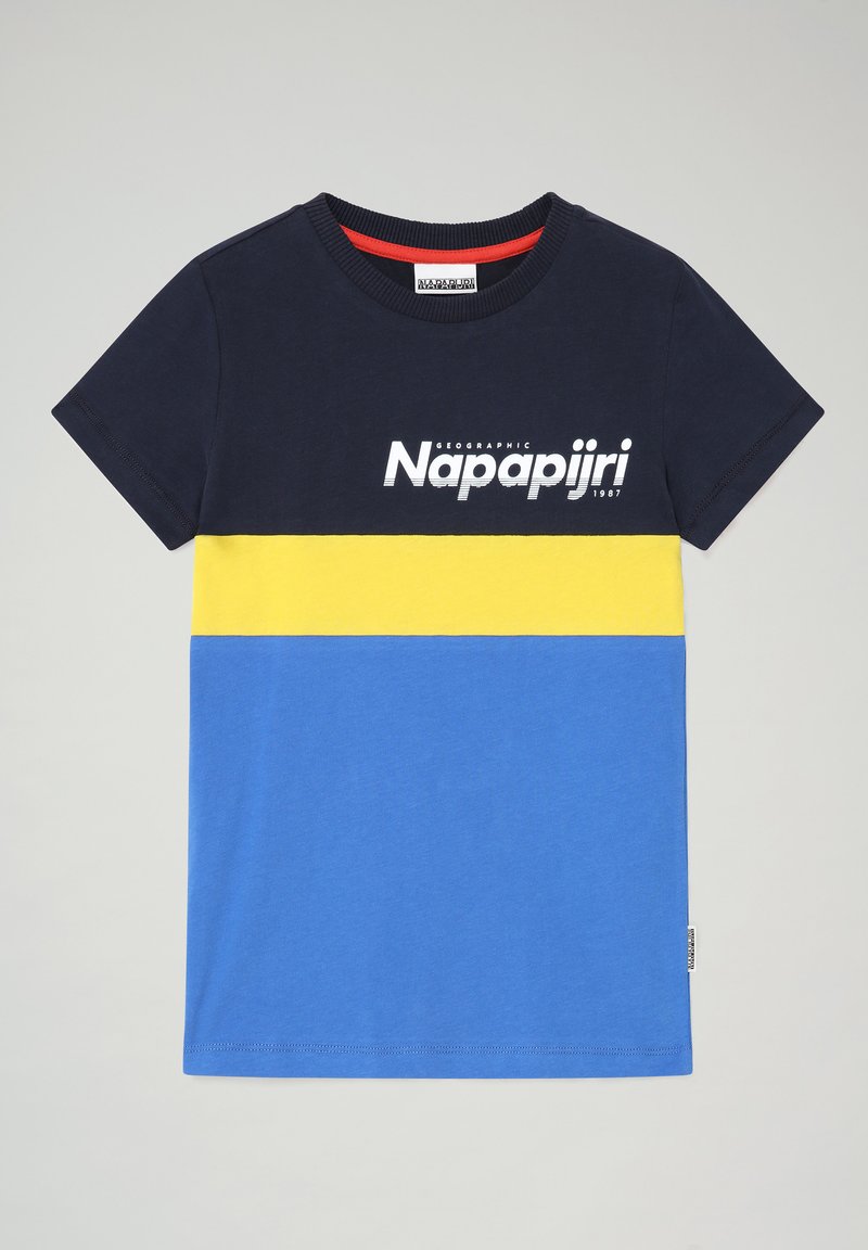 Napapjiri K Saloy CB T-Shirt manica corta Unisex-Bambino Blu Dazzling Jellow