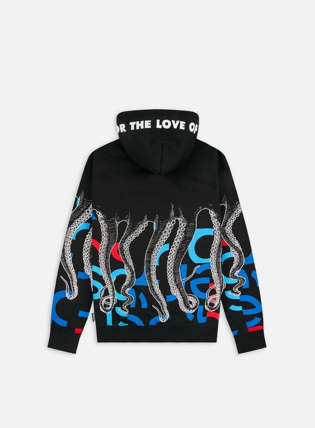 Felpa Octopus Maglia Octopus Bianca E Nera Octopus Felpa Maglia